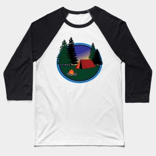 Camping Baseball T-Shirt